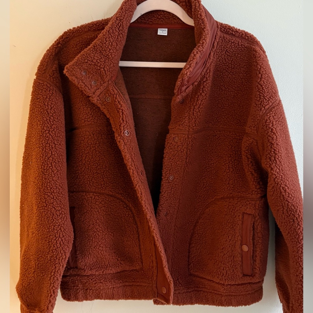 Old Navy Rust Sherpa Jacket